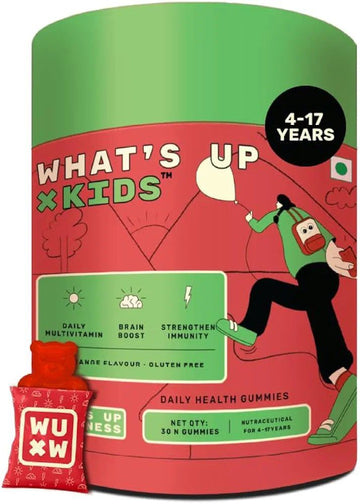 What's Up Wellness Multivitamin Gummies For Kids –30 Days Pack (Age 5 –17 Years)