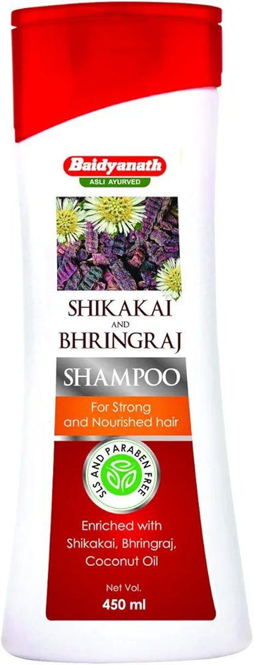 Baidyanath Asli Ayurved Shikakai and Bhringraj Nourishing Shampoo - 450 Ml