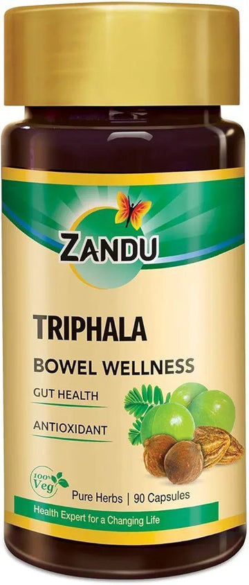 Zandu Triphala Capsules - 90 Veg Capsules