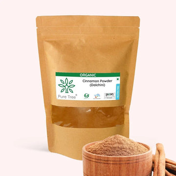 Pure Tree Certified Organic Dalchini Powder | 100 Gm |