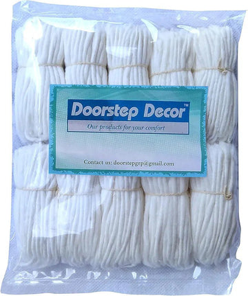 DOORSTEP DECOR" Premium Quality Pack of 2000 Pieces Long Cotton Wicks