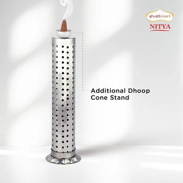 Shubhkart Nitya Stainless Steel Incense Stick Holder for Worship