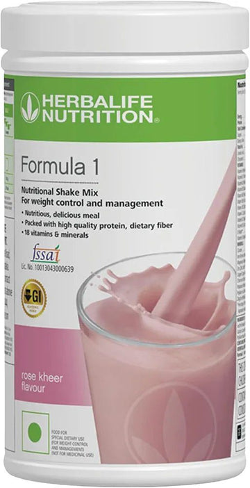 Herbalife Formula 1 Nutritional Shake Mix – Rose Kheer Flavor | 500g | Meal Replacement