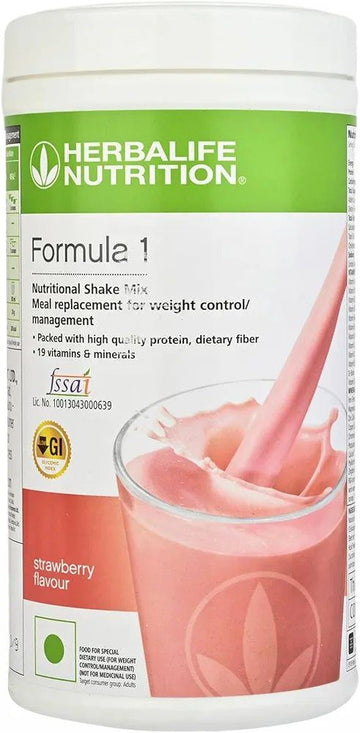 Herbalife Formula 1 Nutritional Shake Mix – Strawberry Flavor | 500g | Meal Replacement
