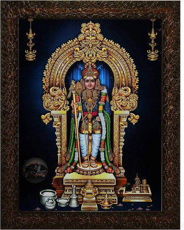 Indianara Religious Painting -Synthetic Wood, 27x30.5x1cm, Multicolour (GBN1)