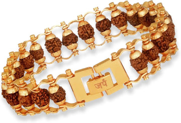 Japam Gold Plated Modern Rudraksha Bracelet