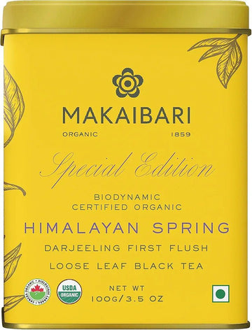 Makaibari Himalayan Spring First Flush Black Tea Darjeeling Loose Leaf 100 gm