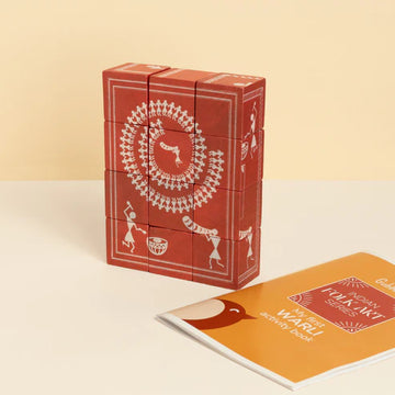 Gubbacchi WARLI Wooden 5-in-1 Puzzle Set 4 Yrs to 8 Yrs
