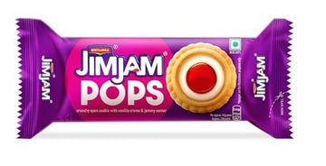 Britannia JimJam Pops - Crunchy Open Cookie with Vanilla crème and Jammy Center| 70 gm