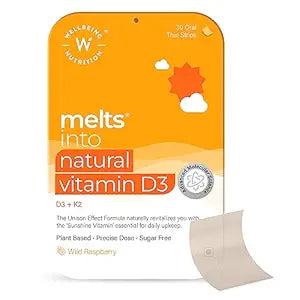 Wellbeing Nutrition Melts Natural Vitamin D3 - 30 Oral Strips