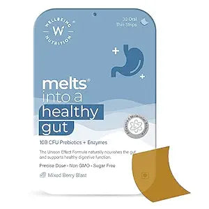 Wellbeing Nutrition Melts Healthy Gut - 30 Oral Strips