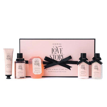 Kimirica Love Story Luxury Bath and Body Care Gift Set Box- Pack of 5