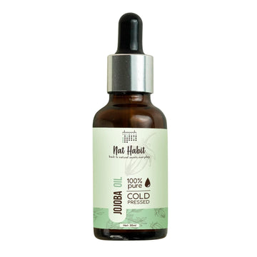 Nat Habit Cold Pressed 100% Pure Jojoba Oil - (30ml)