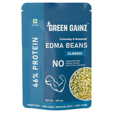 Green Gainz Roasted Edamame Classic Flavour – 100gm
