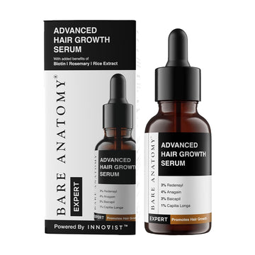Bare Anatomy Advanced Hair Growth Serum - Hair growth & Hair fall control serum for Women & Men | 30mL