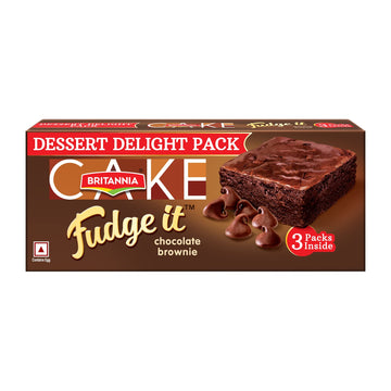 Britannia Cakes Fudge It Chocolate Brownie - 120 G