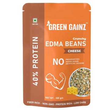 Green Gainz Roasted Edamame Cheese Flavour 100gm