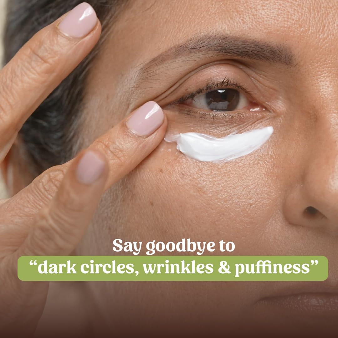 Vilvah Store Under Eye Cream | For Dark Circles, Eye Puffiness, Fine Lines & Wrinkles -20ml