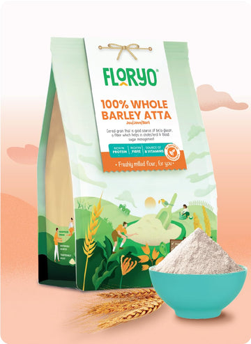 Floryo 100% Whole Barley Atta - 500g Pack