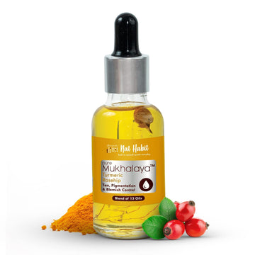 Nat Habit Turmeric Rosehip Mukhalaya Face Oil (30ml)