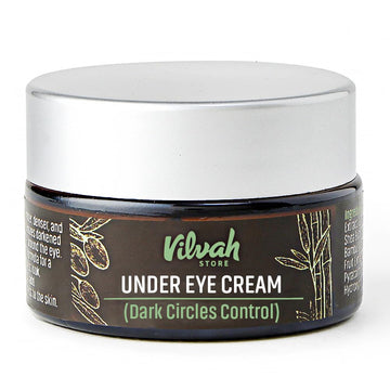 Vilvah Store Under Eye Cream | For Dark Circles, Eye Puffiness, Fine Lines & Wrinkles -20ml