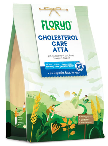Floryo Cholesterol Care Atta -1KG Pack | Manages Cholesterol