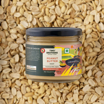 Two Brothers Organic Farms Stoneground Creamy Peanut Butter with Jaggery (300G)