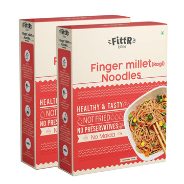 FittR bites Finger Millet(Ragi) Healthy Noodles - Pack of 2