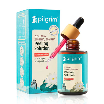 Pilgrim AHA BHA PHA Peeling Solution for Glowing Skin