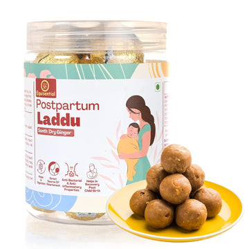 Equisential Postpartum Sonth Laddoos (Dry Ginger) | Ladoo for Women after Delivery - 250GM