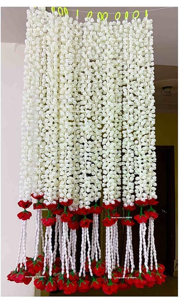 SPHINX Artificial Jasmine & Rose Garland Strings – 6 Pcs