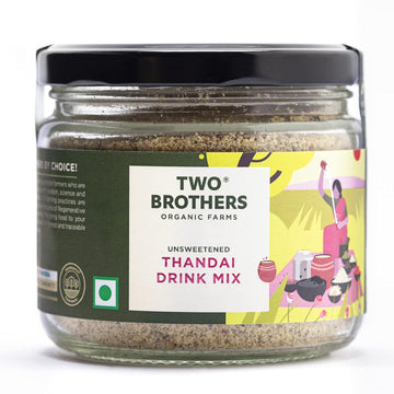 Two Brothers Organic Farms Healthy Thandai Drink Mix - Masala Powder, 150 gm