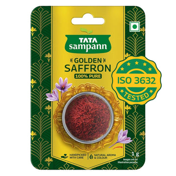 Tata Sampann Golden Saffron, 1g, Natural Aroma & Colour