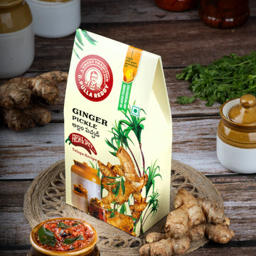 G Pulla Reddy Ginger Pickle Pouch New - 400g