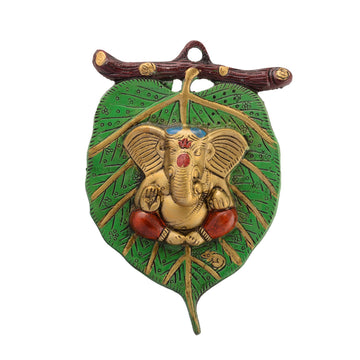 Golden Lord Ganesha Wall Hanging