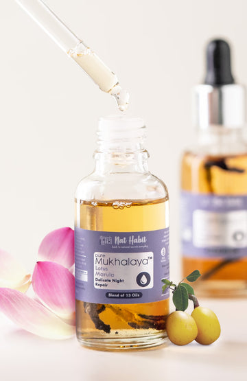 Nat Habit Pure Lotus Marula Mukhalaya Face Oil - 15 ml