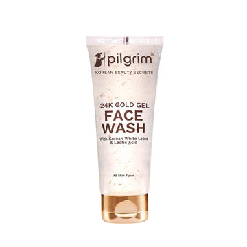 Pilgrim 24K Gold Gel Facewash – Glow & Even Skin Tone 80ml