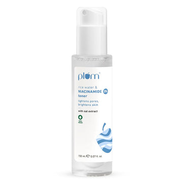 Plum 3% Niacinamide Rice Water Toner 150ml | Pore Tightening