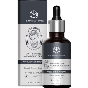 The Man Company Anti-Graying Serum for Hair & Beard 30ml