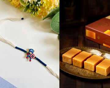 Captain America Rakhi & Almond House Milk Mysore Pak - 450G