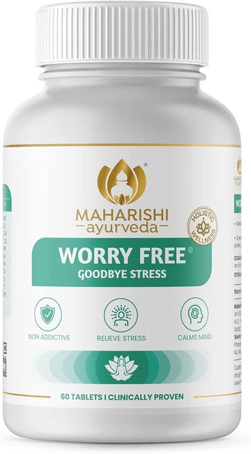 Maharishi Ayurveda Ashwagandha Worry Free Ayurvedic Tablets