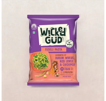 Wickedgud Fusilli Pasta Made with Durum Wheat -400 g