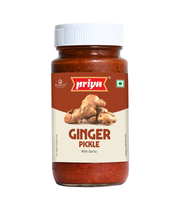 Priya Ginger Pickle - With Garlic - Min 300 G