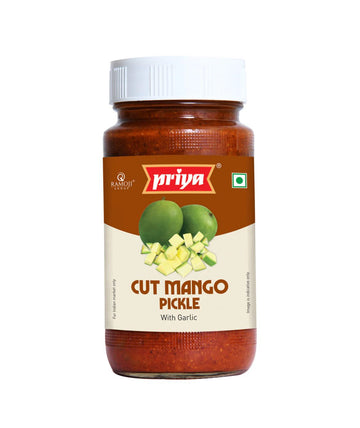 Priya Cut Mango Pickle - Without Garlic