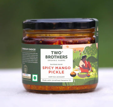 Two Brothers Organic Farms Spicy Mango Pickle - 300 G