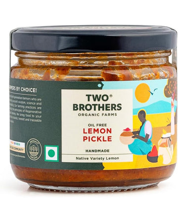 Two Brothers Organic Farms Lemon Pickle Sweet and Sour 300 G