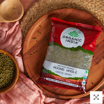 Organic India Moong Whole (Green Gram) 500g