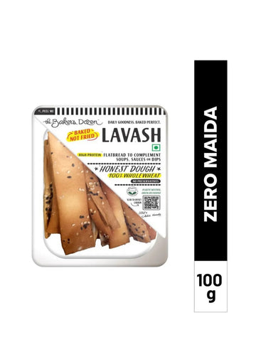 Baker's Dozen Zero Maida Lavash Baked Snack - 100G