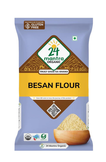 24 Mantra Organic Besan/Gram Flour/Besan Pindi - 500gms