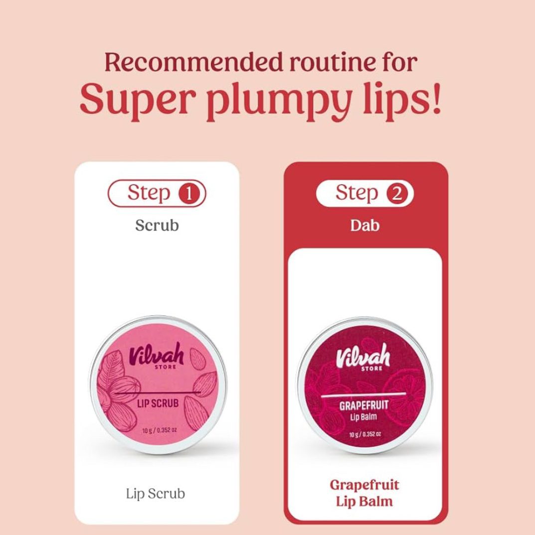 Vilvah STORE Grapefruit Lip Balm - 10G (Multicolor)